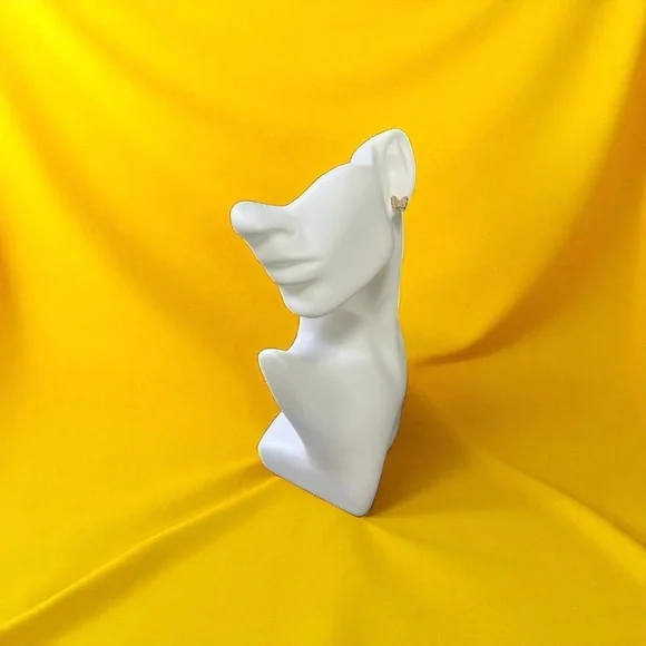 Gorgeous Gold Butterfly Earrings - Picture 2 of 5